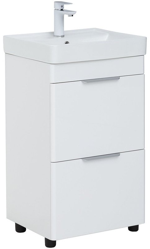 Тумба с раковиной KABINKA.KZ Ирис 50 310151, 48.4x77.2x40 см, белый