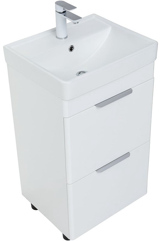 Тумба с раковиной KABINKA.KZ Ирис 50 310151, 48.4x77.2x40 см, белый купить,NaN