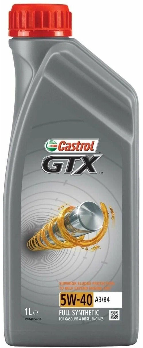 Моторное масло Синтетическое Castrol GTX 5W-40 1 л купить,15000