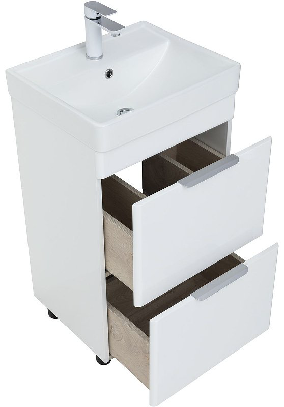 Тумба с раковиной KABINKA.KZ Ирис 50 310151, 48.4x77.2x40 см, белый купить,NaN