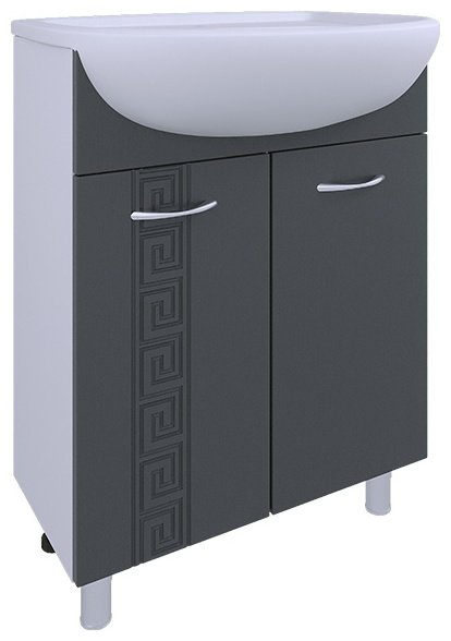 Тумба с раковиной AVK, Афина, ТР 2Двери, 70x70x45 см, серый, белый купить,NaN