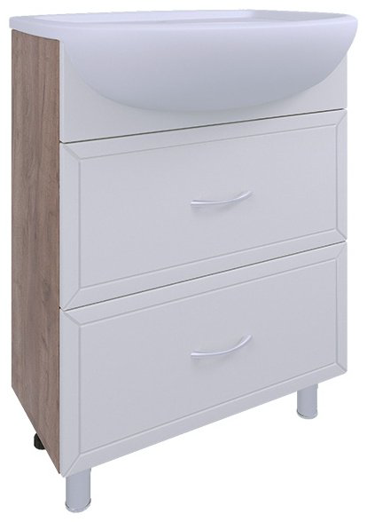 Тумба с раковиной AVK Рита, 70x70x45 см, белый, коричневый купить,NaN