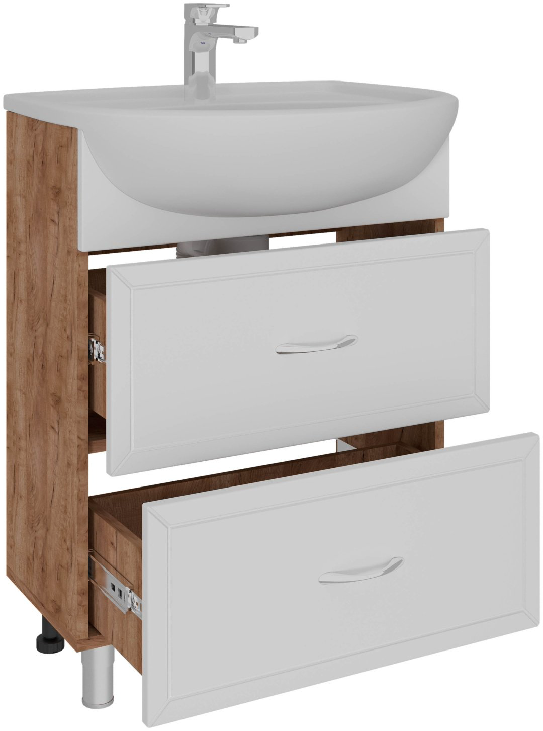 Тумба с раковиной AVK Рита, 70x70x45 см, белый, коричневый купить,NaN