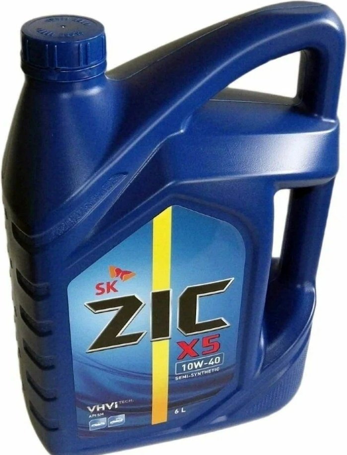 Моторное масло Полусинтетическое ZIC X5 10W-40 6 л