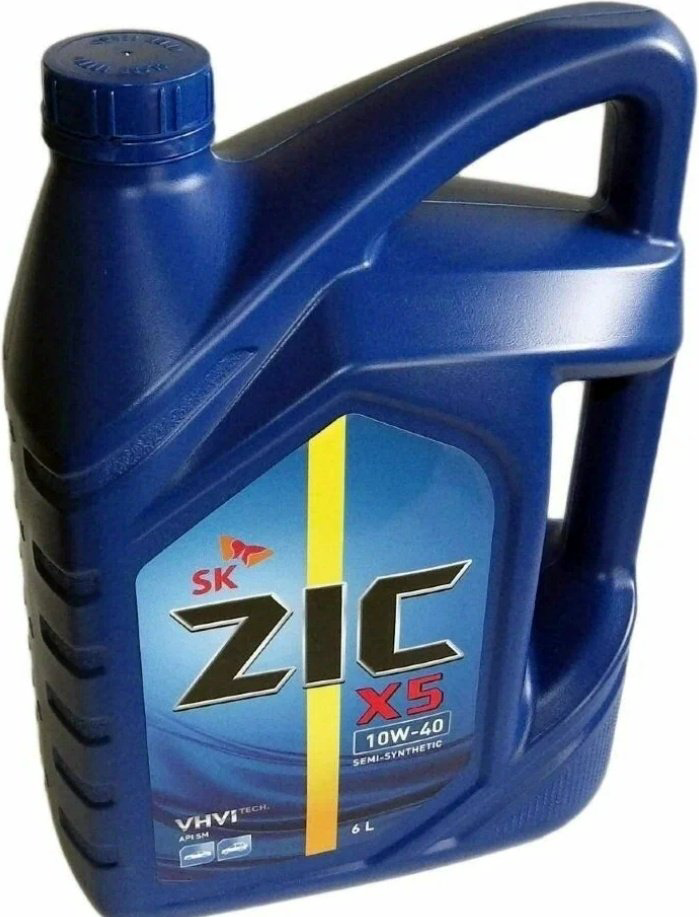 Моторное масло Полусинтетическое ZIC X5 10W-40 6 л купить,NaN