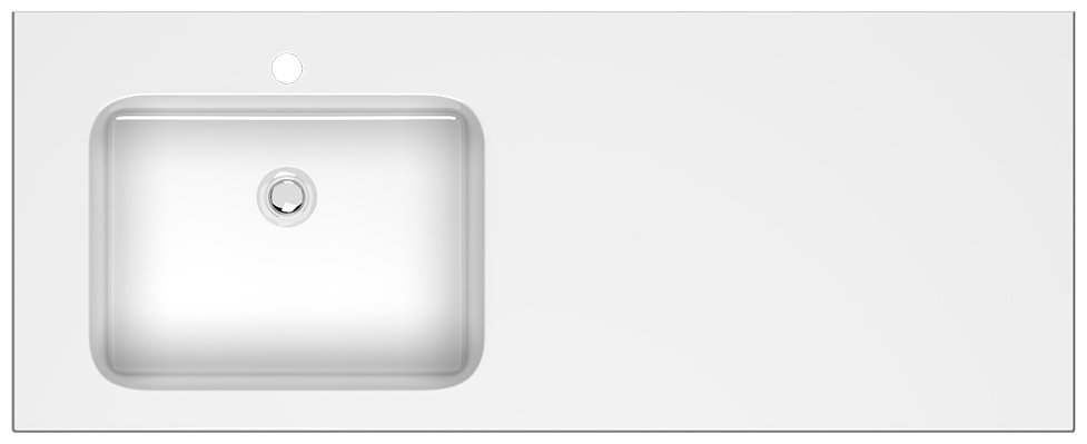 Тумба с раковиной KABINKA.KZ Адай, 120.1x87.9x49.4 см, белый