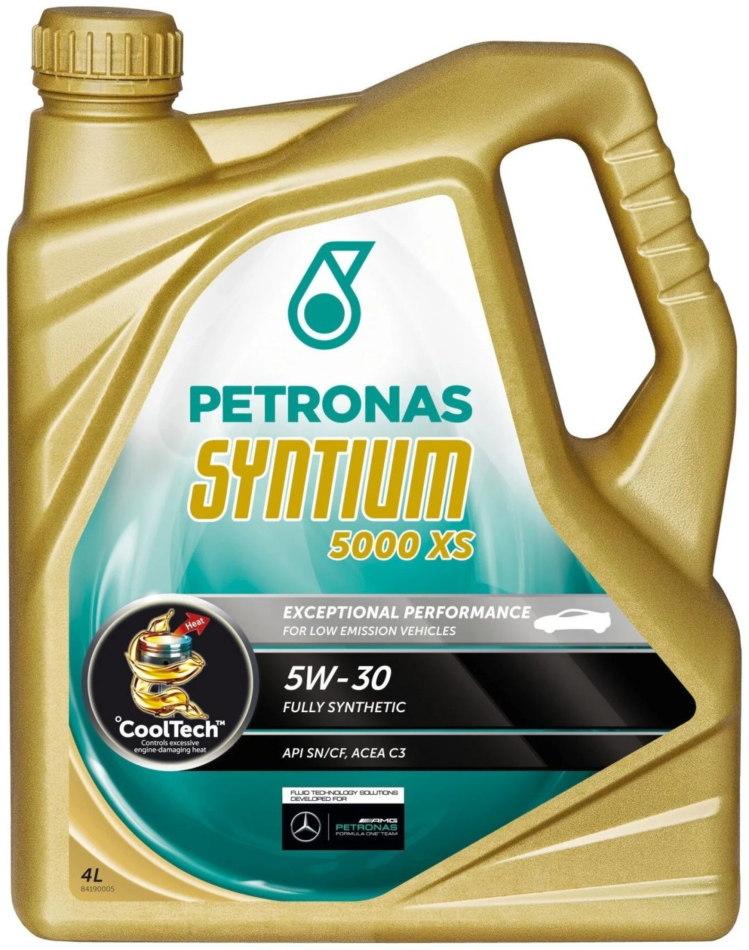 Моторное масло Синтетическое Petronas SYNTIUM 5000 XS 5W-30 4 л