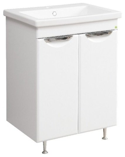 Тумба с раковиной Vako Нико 70, 66.5x82x43.5 см, белый
