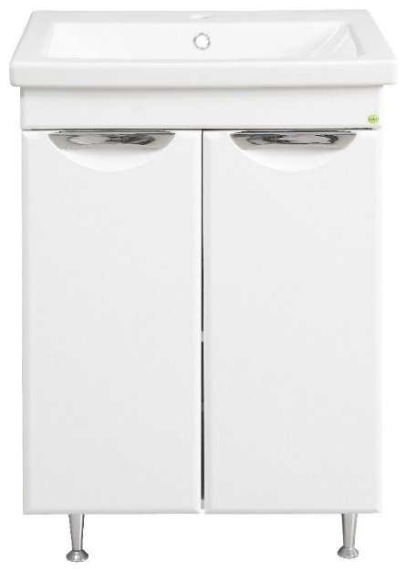 Тумба с раковиной Vako Нико 70, 66.5x82x43.5 см, белый