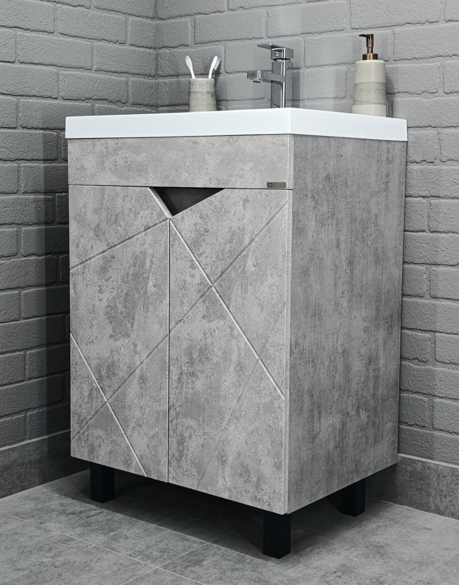 Тумба с раковиной Kabinka.kz Байтерек 59.4x72x43.1см серый купить,NaN