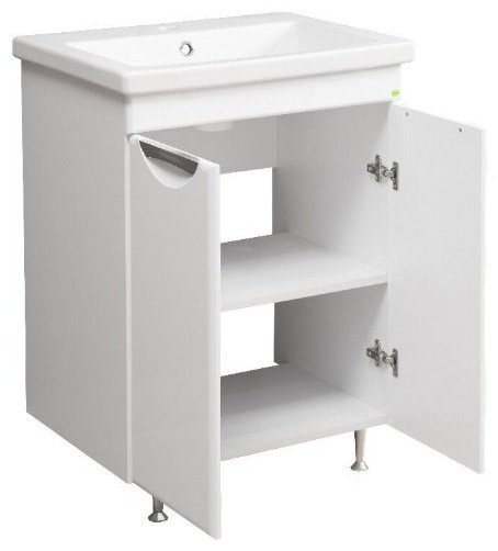 Тумба с раковиной Vako Нико 70, 66.5x82x43.5 см, белый