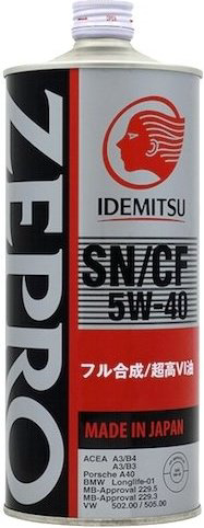 Моторное масло Синтетическое IDEMITSU Zepro Euro Spec 5W-40 1 л купить,14500