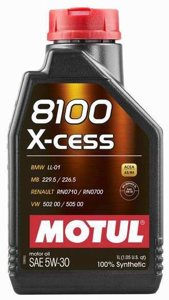 Моторное масло Синтетическое Motul 8100 X-cess 5W-30 1 л купить,17900