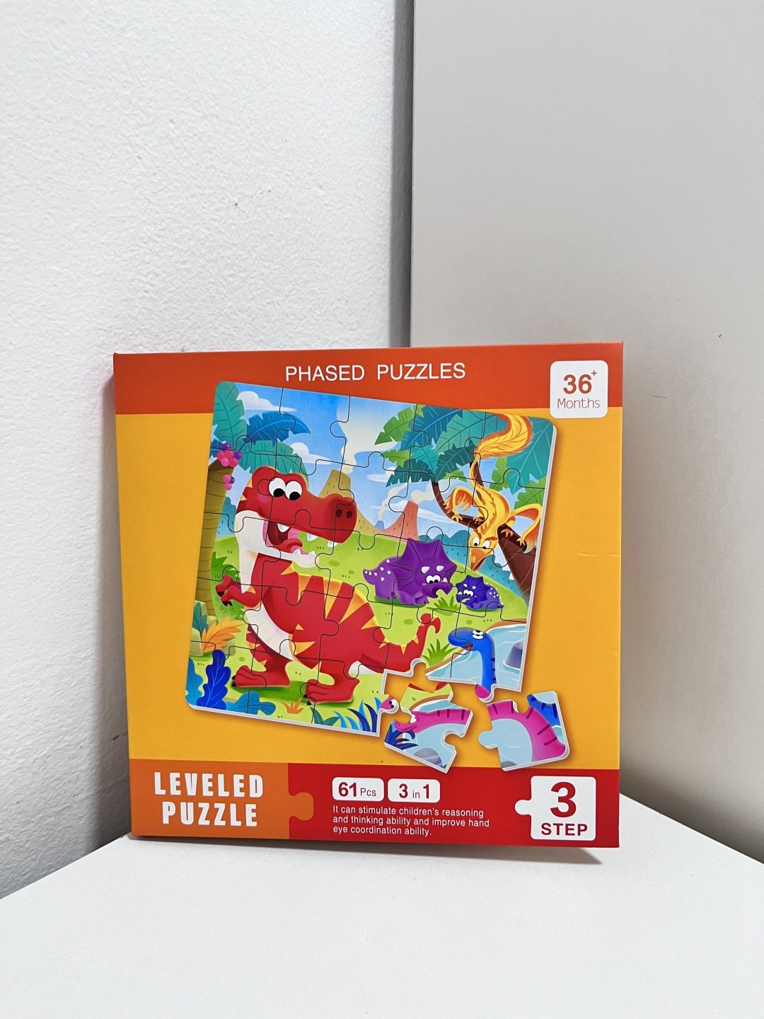 Пазл Leveled puzzle динозавры