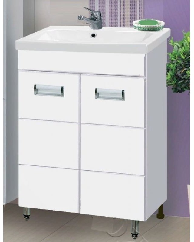 Тумба с раковиной ВАКО Флора COMO 700Т 13999, 70x85x45 см, белый