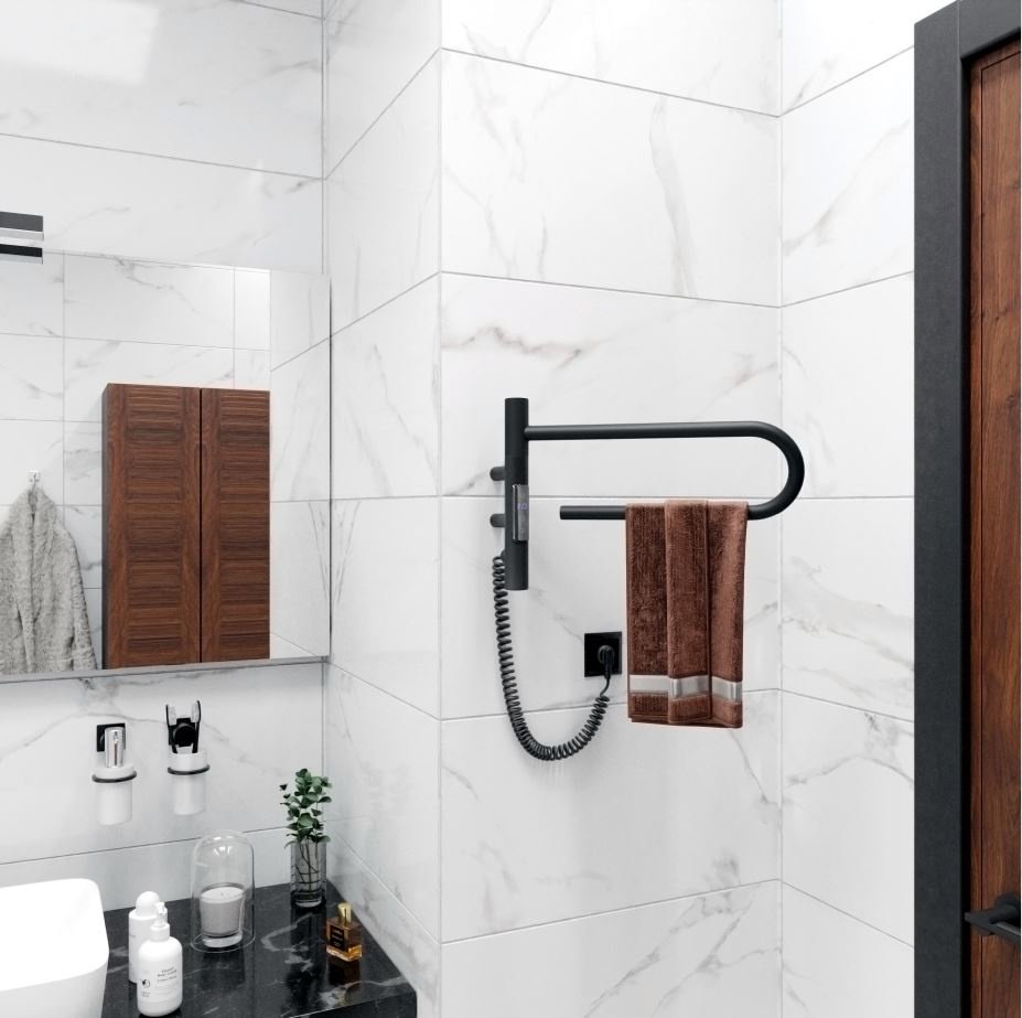 Полотенцесушитель Vincea электрический VTD-1P1BE , нестандартный 39x25 см купить,NaN