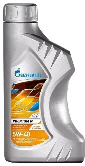 Моторное масло Синтетическое Gazpromneft Premium N 5W-40 1 л купить,15200