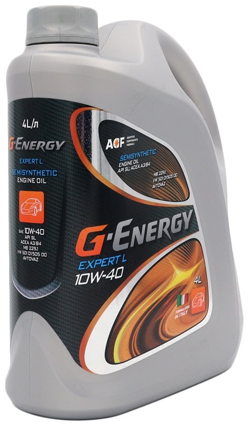 Моторное масло Полусинтетическое G-Energy Expert L 10W-40 4 л купить,0