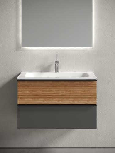 Тумба без раковины KABINKA.KZ Delta, 79x50x44.5 см, коричневый, графит