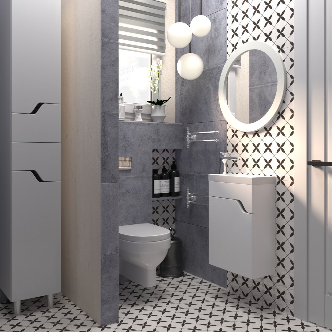 Тумба с раковиной AVK ТН1д400Азалия, 40x47x20 см, белый