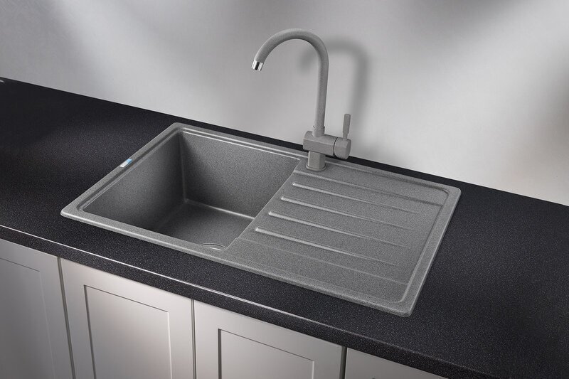 Кухонная мойка GRANULA 7602 врезная 76х50х20 см, кварцевый песок - ForteMarket Кухонная мойка GRANULA 7602 врезная 76х50х20 см, кварцевый песок купить,0