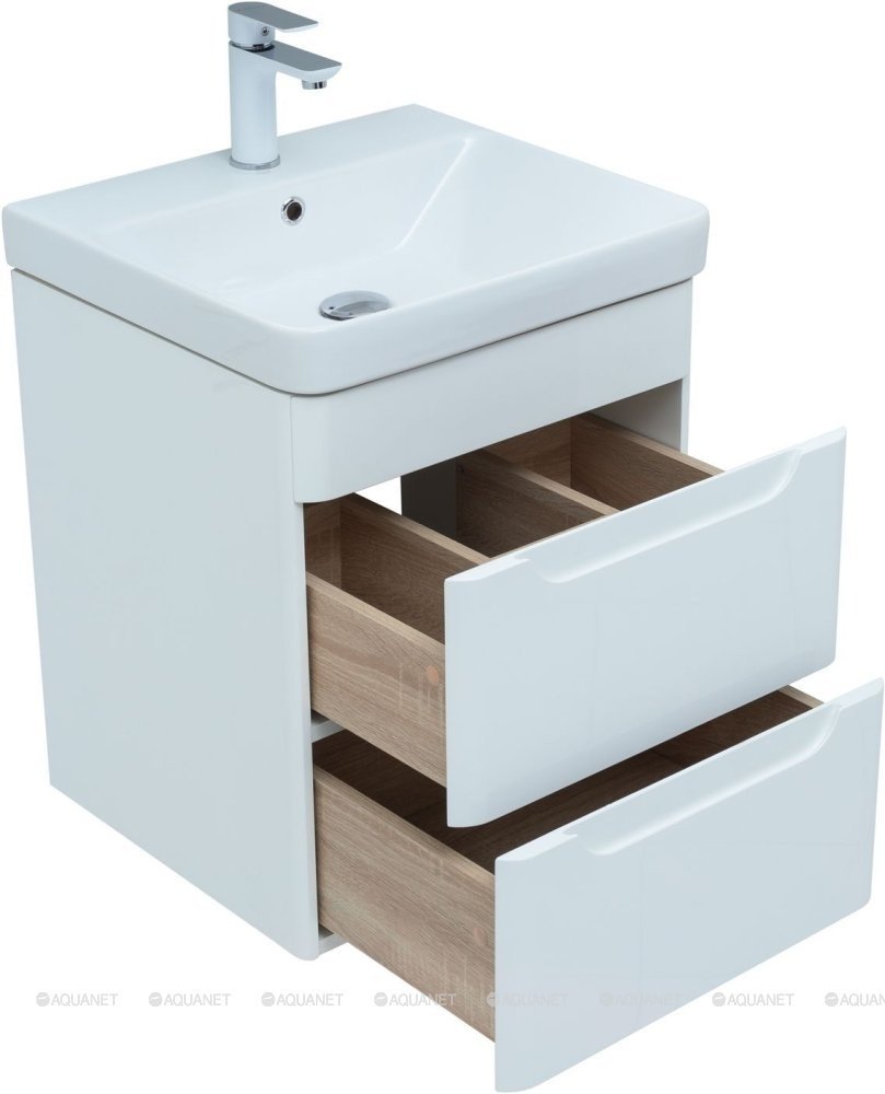 Тумба с раковиной Aquanet София K0000078187, 60x63x45 см, белый