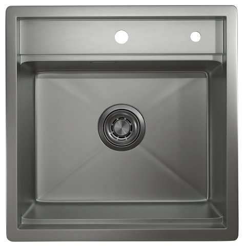 Кухонная мойка GRANULA KITCHEN SPACE KS-5051 врезная 50х51х23.5 см, нержавеющая сталь