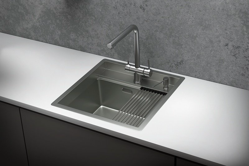 Кухонная мойка GRANULA KITCHEN SPACE KS-5051 врезная 50х51х23.5 см, нержавеющая сталь купить,772600
