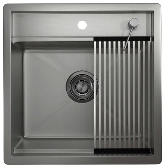 Кухонная мойка GRANULA KITCHEN SPACE KS-5051 врезная 50х51х23.5 см, нержавеющая сталь купить,772600