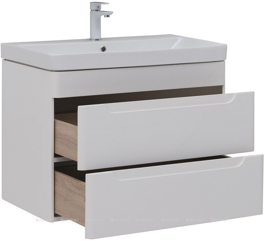 Тумба с раковиной Aquanet София K0000078188 80x63x45 см белый купить,NaN