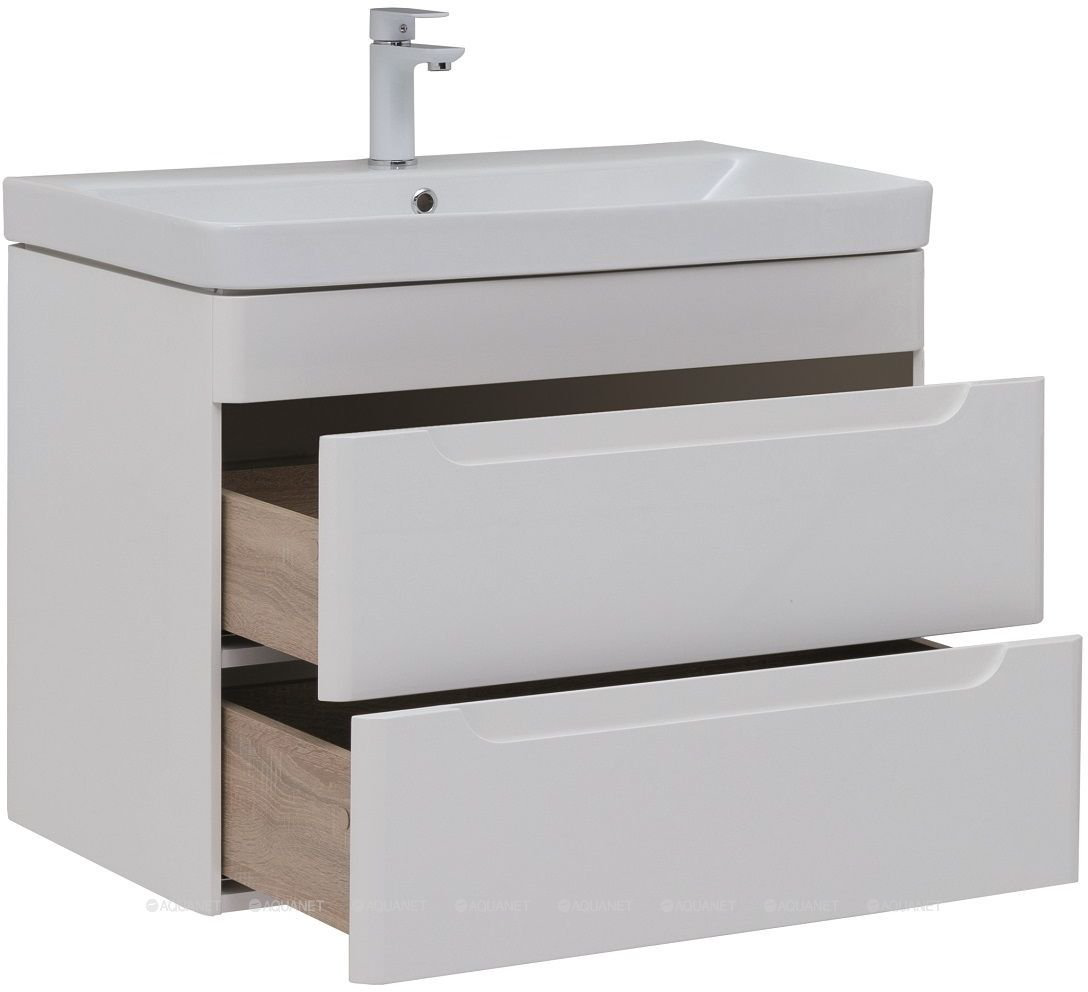 Тумба с раковиной Aquanet София K0000078188 80x63x45 см белый купить,NaN