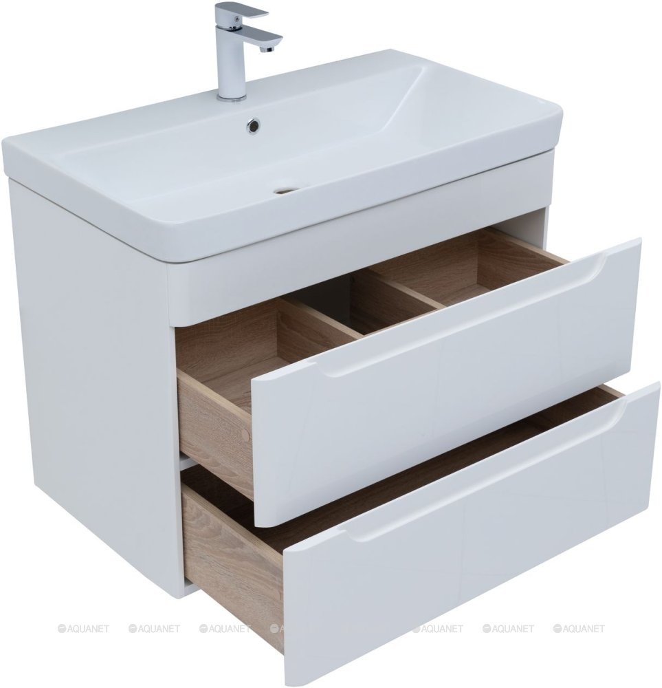 Тумба с раковиной Aquanet София K0000078188 80x63x45 см белый купить,NaN