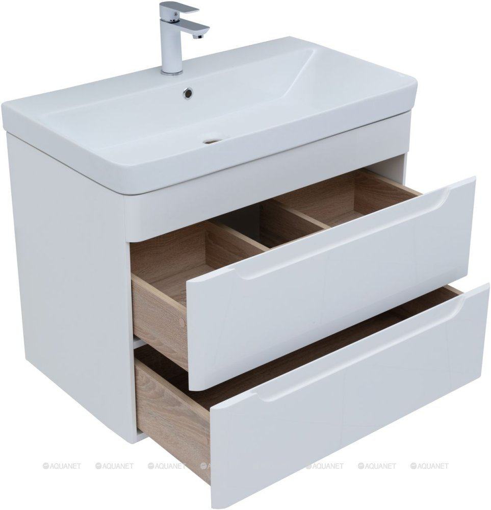 Тумба с раковиной Aquanet София K0000078188 80x63x45 см белый купить,NaN