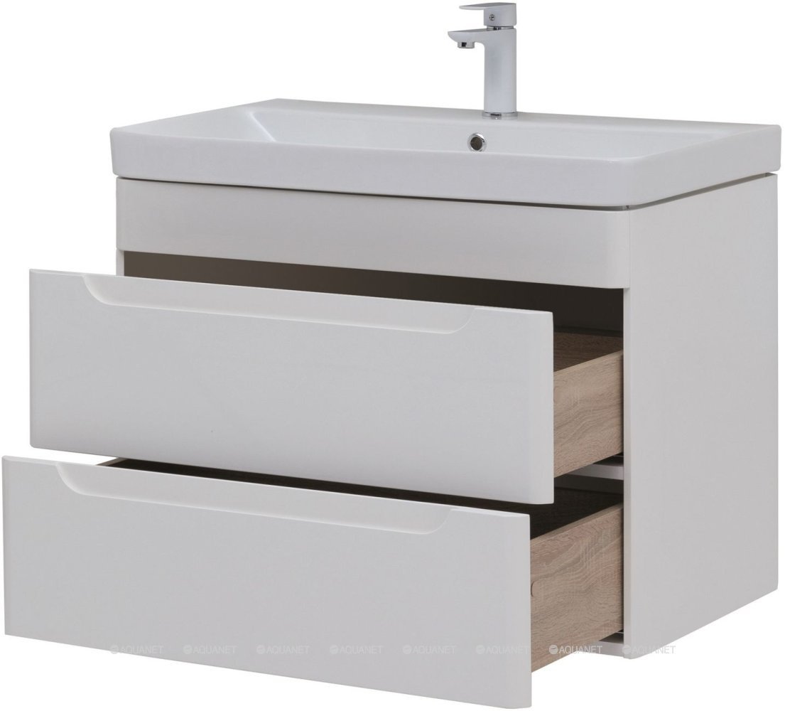 Тумба с раковиной Aquanet София K0000078188 80x63x45 см белый купить,NaN