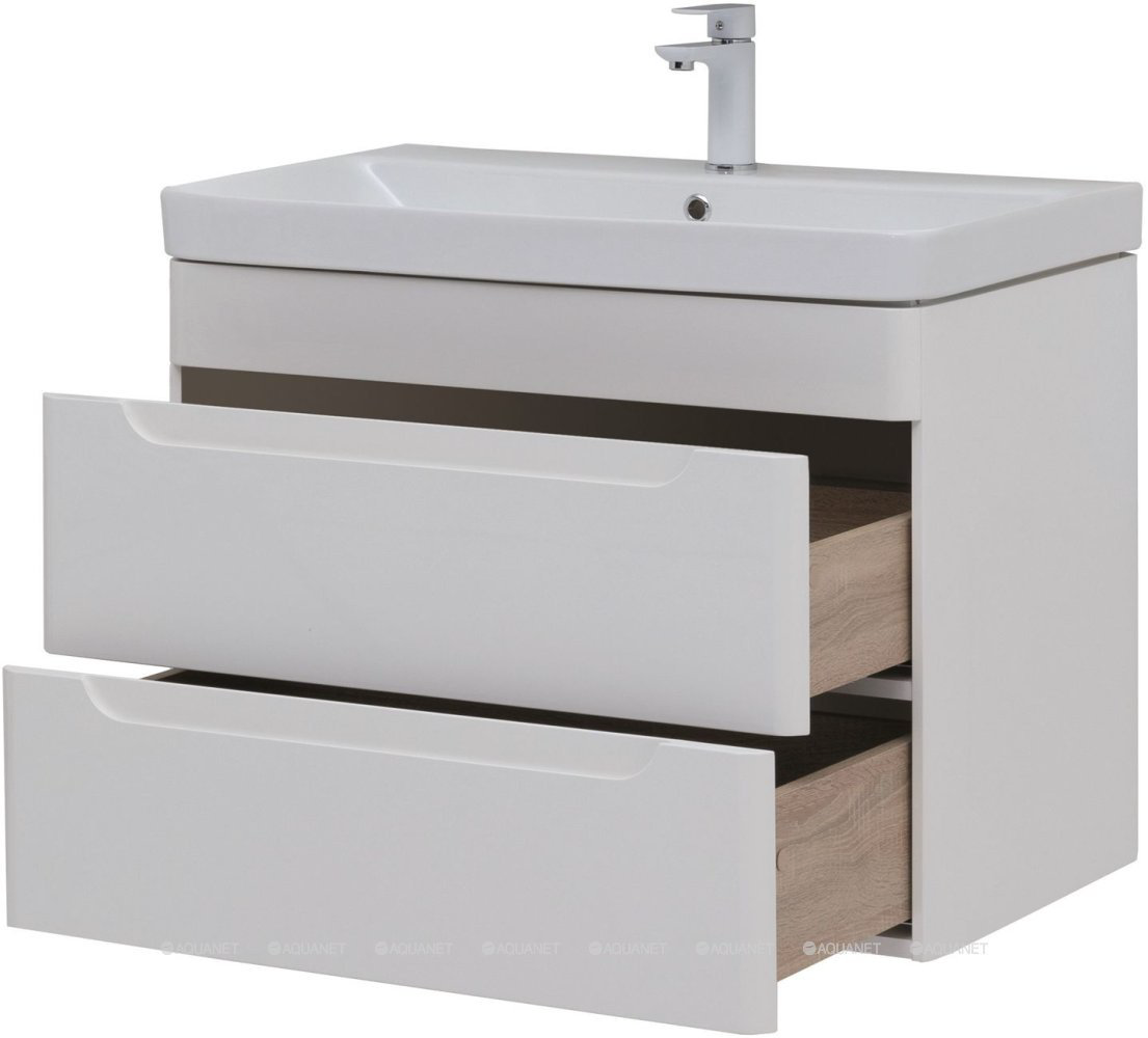 Тумба с раковиной Aquanet София K0000078188 80x63x45 см белый купить,NaN