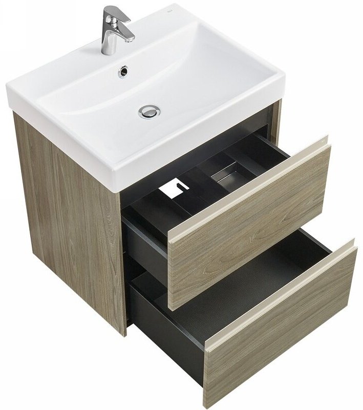 Тумба с раковиной Roca A857613511, 60x64.5x46 см, коричневый