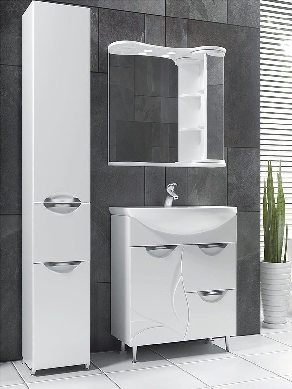 Тумба с раковиной Kabinka.kz Callao 70 71.5x84x45см белый купить,NaN