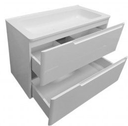 Тумба с раковиной Kabinka.kz Kare Luxe 80x60.7x44.6см белый купить,NaN