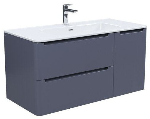 Тумба с раковиной Iddis EDI10D0i95K 100x50x46.2см темно-серый купить,NaN