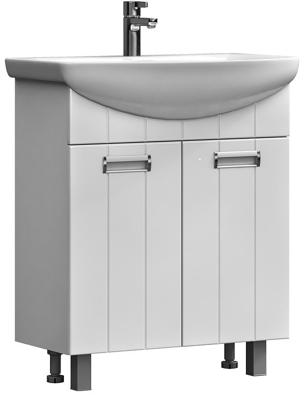 Тумба с раковиной Kabinka.kz tn.DIA.BAL.60.2D 56x80x31.6см белый купить,NaN