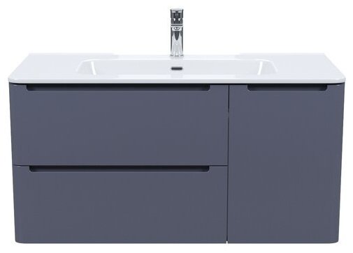 Тумба с раковиной Iddis EDI10D0i95K 100x50x46.2см темно-серый купить,NaN