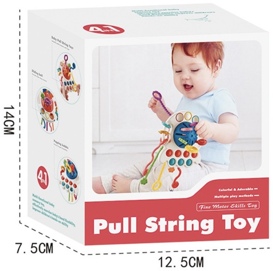 Обучающий набор Bibi Inn Montessori Pull String Toy Тяни верёвку купить,0