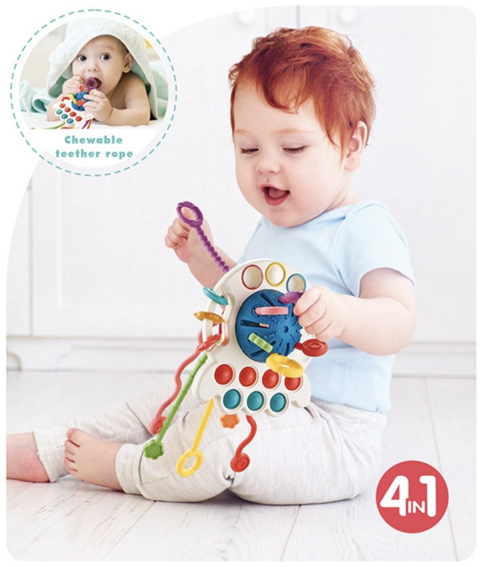 Обучающий набор Bibi Inn Montessori Pull String Toy Тяни верёвку купить,0