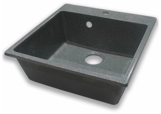 Кухонная мойка Marrbaxx L42/G35 накладная 50х50х17.5 см, искусственный камень, тон серый