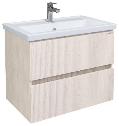 Тумба с раковиной Grossman ЮНИТ 70 Фостер, 66.4x53x45.4 см, коричневый