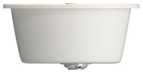 Кухонная мойка Mixline ML-GM-12 врезная 48х48х21 см, искусственный мрамор, тон молочный купить,NaN