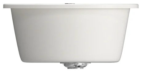 Кухонная мойка Mixline ML-GM-12 врезная 48х48х21 см, искусственный мрамор, тон молочный купить,NaN