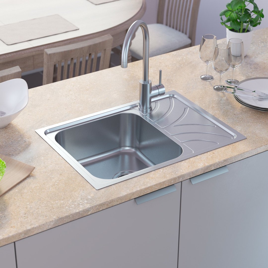 Кухонная мойка IDDIS врезная Arro/ARR60SLi77 60x18 серебристый - ForteMarket Кухонная мойка IDDIS врезная Arro/ARR60SLi77 60x18 серебристый купить,0