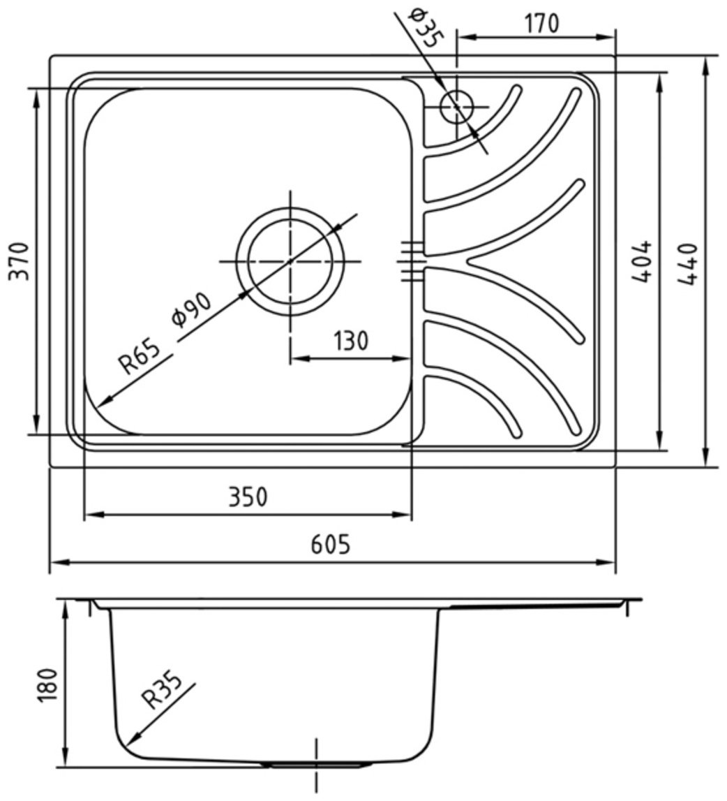 Кухонная мойка IDDIS врезная Arro/ARR60SLi77 60x18 серебристый - ForteMarket Кухонная мойка IDDIS врезная Arro/ARR60SLi77 60x18 серебристый купить,0