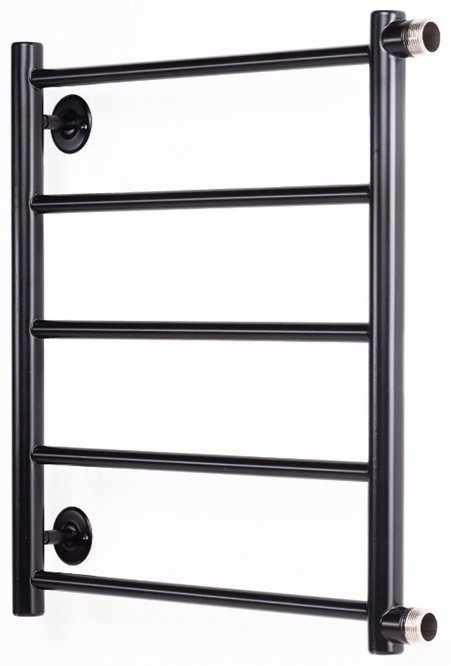 Полотенцесушитель Оптима водяной VLPB-1-5050-black-m, лесенка 50x50 см